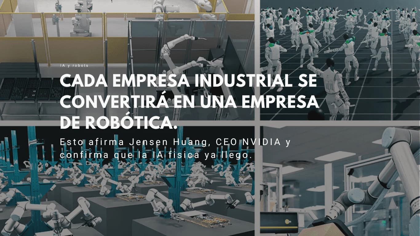 línea de manufactura con robots industriales integrados con inteligencia artificial — GTC 2026 physical AI